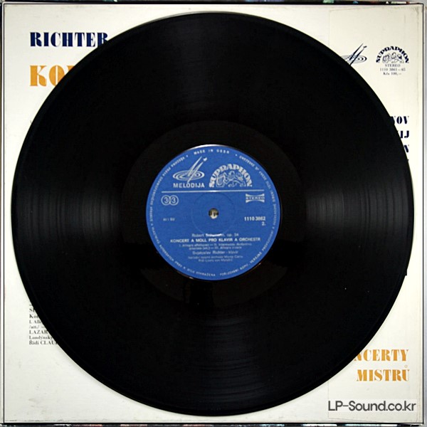 CONCERTY MISTRU RICHTER BERMAN GILELS SUPRAPHON 1110 3861-65  5 LP BOX