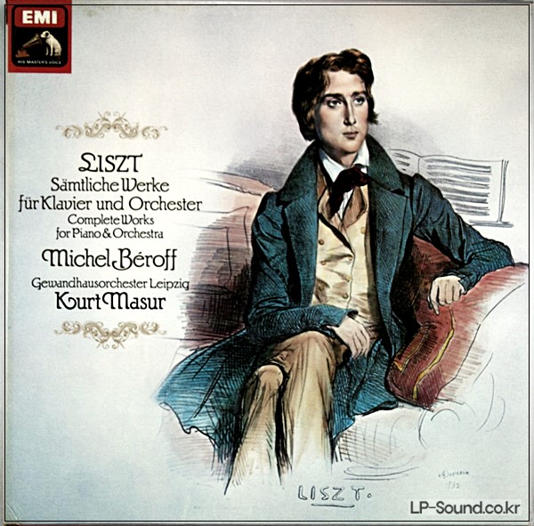 MICHEL BEROFF LISZT COMPLETE WORKS FOR PIANO AND ORCHESTRA EMI 3LP BOX