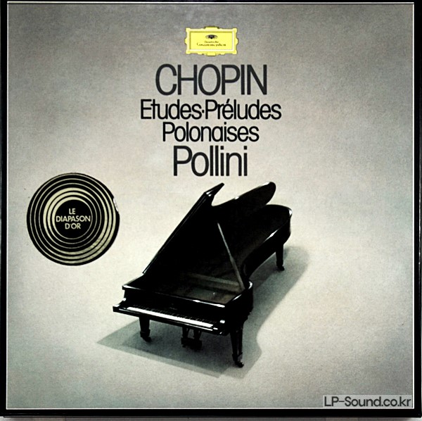 CHOPIN*ETUDES, PRELUDES AND POLONAISE*POLLINI  BOX SET DGG-DG-3LP