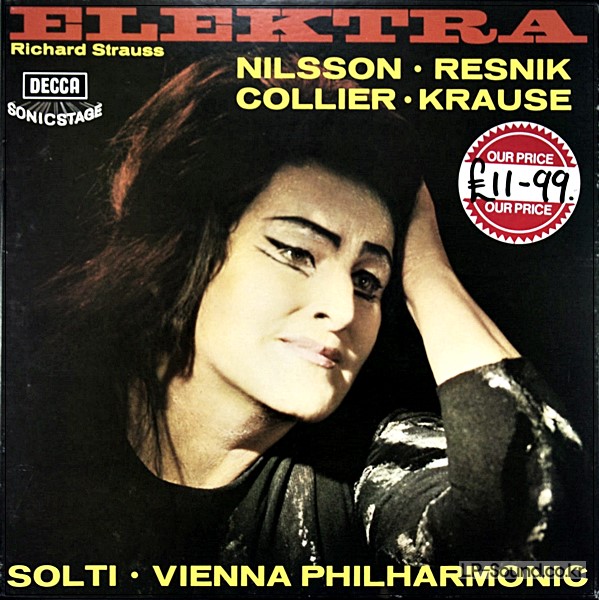RICHARD STRAUSS - ELEKTRA - GEORG SOLTI - EX CON 2 LP RECORD BOX SET