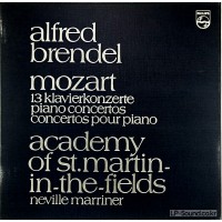 MOZART; 13 PIANO CONCERTOS. BRENDEL, ACADEMY, MARRINER PHILIPS 8 LP BOX 6768 096