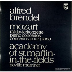 MOZART; 13 PIANO CONCERTOS. BRENDEL, ACADEMY, MARRINER PHILIPS 8 LP BOX 6768 096
