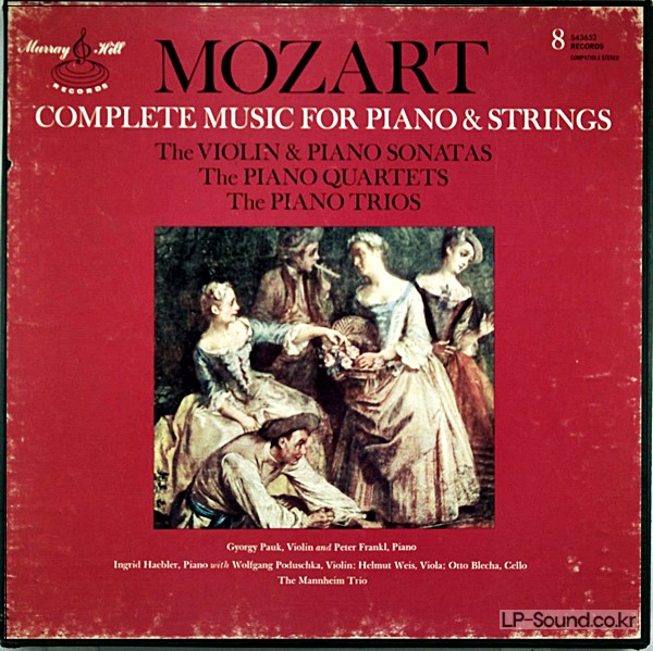 MOZART COMPLETE MUSIC FOR PIANO & STRINGS – 8LP BOX