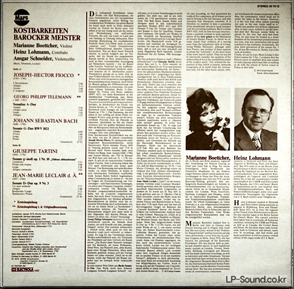 VIOLIN RECITAL - MARIANNE BOETTCHER ED1 STEREO