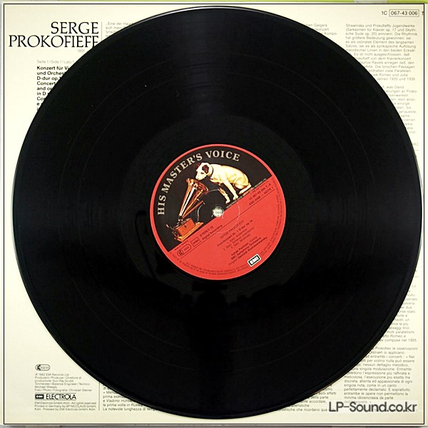 PROKOFIEV*,ITZHAK PERLMAN–THE TWO VIOLIN CONCERTOS  1C 067-43 006T