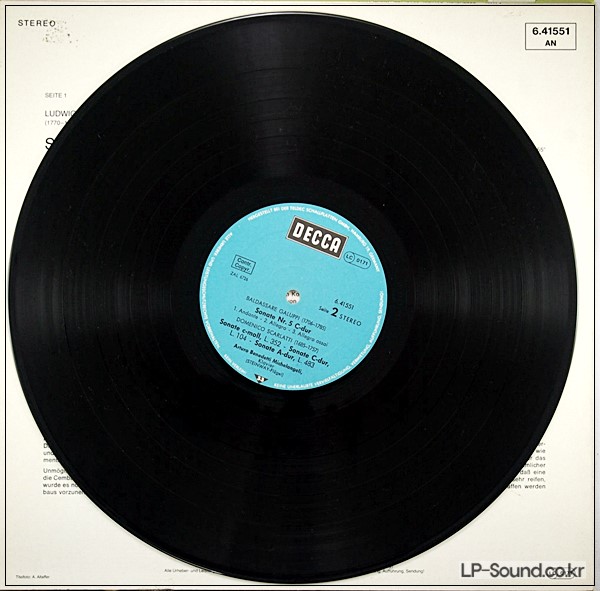 ARTURO BENEDETTI MICHELANGELI  BEETHOVEN GALUPPI 6.41551 AN