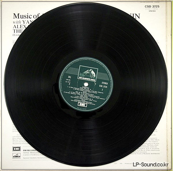 MUSIC OF ALEXANDER TCHEREPNIN  EMI  CSD 3725