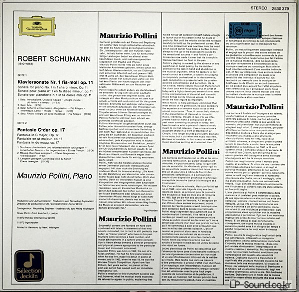 SCHUMANN  MAURIZIO POLLINI  DG 2530 379