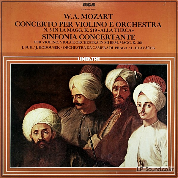 MOZART VIOLIN CONCERTO NO.5   K.364  RCA GL 32532