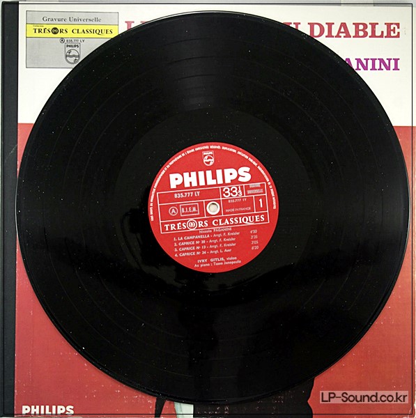 PAGANINI*LE VIOLON IVRY GITLIS  DU DIABLE *PHILIPS  635 777 LY