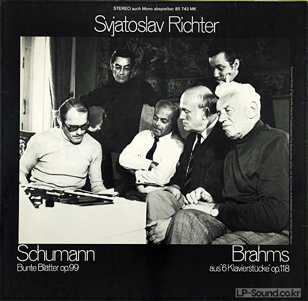 SCHUMANN BUNTE BLäTTER BRAHMS PIANO PIECES SVIATOSLAV RICHTER EURODISC