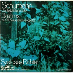 SCHUMANN BUNTE BLäTTER BRAHMS PIANO PIECES SVIATOSLAV RICHTER EURODISC