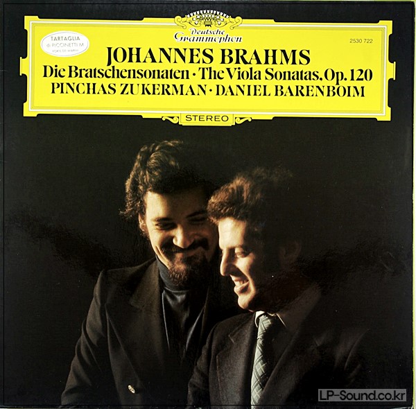 BRAHMS THE VIOLA SONATAS ZUKERMAN BARENBOIM DG 2530 722