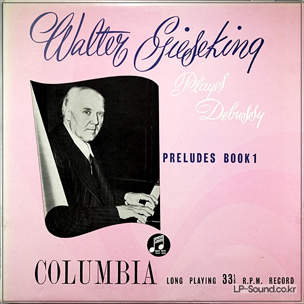 DEBUSSY PRELUDES BOOK 1 / WALTER GIESEKING 33CX 1098