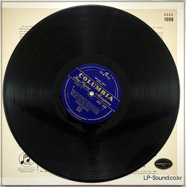 DEBUSSY PRELUDES BOOK 1 / WALTER GIESEKING 33CX 1098