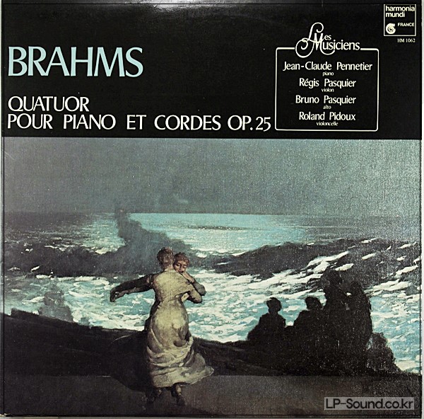 BRAHMS / QUATUOR OP.25 R. & B. PASQUIER / PENNETIER / PIDOUX HM 1062
