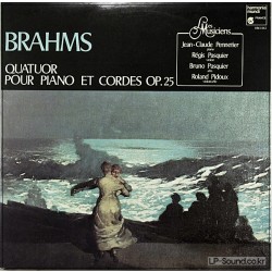 BRAHMS / QUATUOR OP.25 R. & B. PASQUIER / PENNETIER / PIDOUX HM 1062