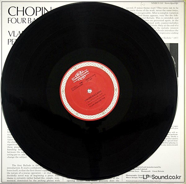 CHOPIN BALLADES  VLADO PERLEMUTER  NIMBUS 2110