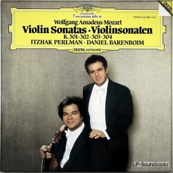 MADEUS MOZART- VIOLIN SONATAS PERLMAN, BARENBOIM   DG 4100 896-1