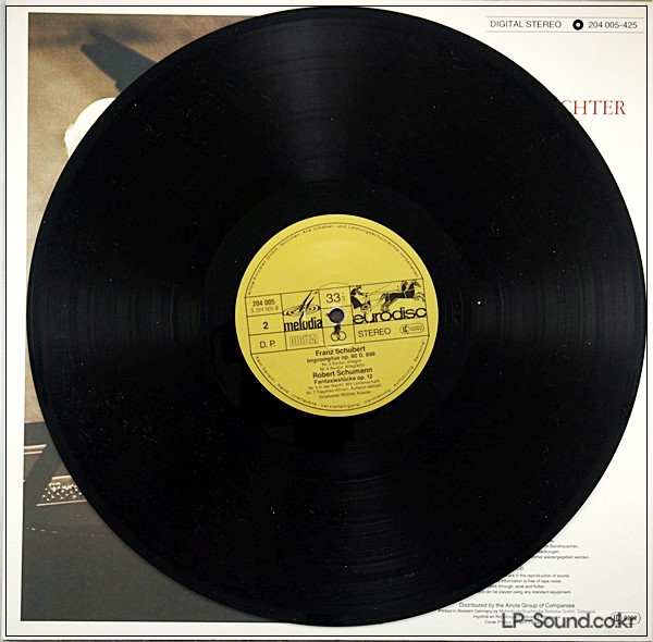 SVIATOSLAV RICHTER TOKYO RECITAL 1979 SCHUBERT/SCHUMANN - EURODISC 204 005-425