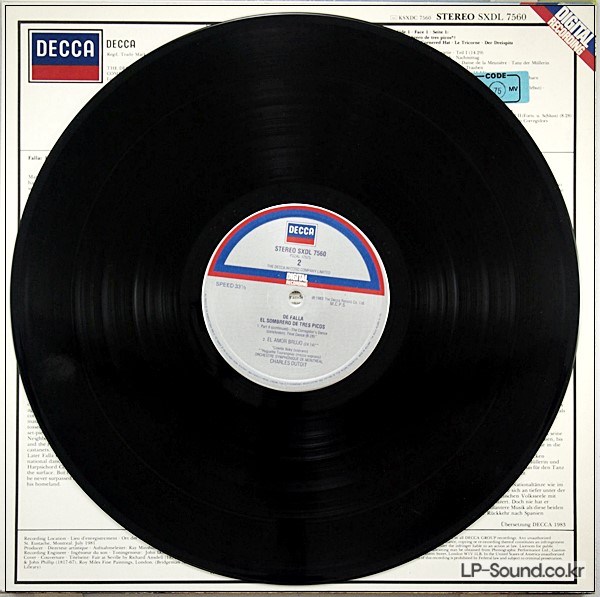 DE FALLA THE THREE CORNERED HAT DUTOIT MONTREAL DECCA