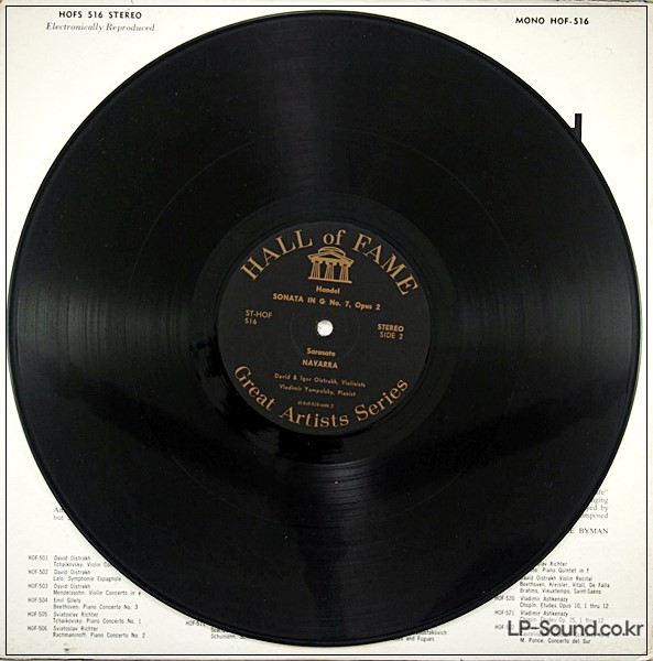 DAVID & IGOR OISTRAKH BACH DUO VIOLIN CONCERT STEREO  HOFS 516