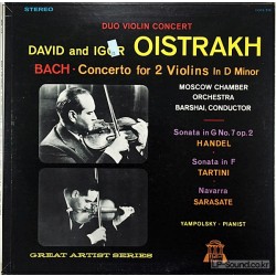 DAVID & IGOR OISTRAKH BACH DUO VIOLIN CONCERT STEREO  HOFS 516
