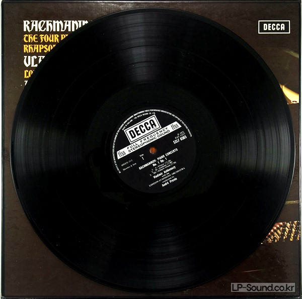 RACHMANINOV THE 4 PIANO CONCERTOS ASHKENAZY PREVIN DECCA UK 4 LP SXLF 6565-7