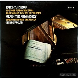 RACHMANINOV THE 4 PIANO CONCERTOS ASHKENAZY PREVIN DECCA UK 4 LP SXLF 6565-7