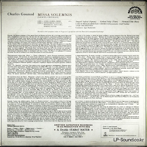 GOUNOD  MISSA SOLEMNIS SUA ST 50736