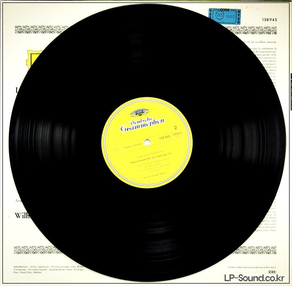 BEETHOVEN PIANO SONATAS 31 32 KEMPFF RED STEREO SLPM 138 945