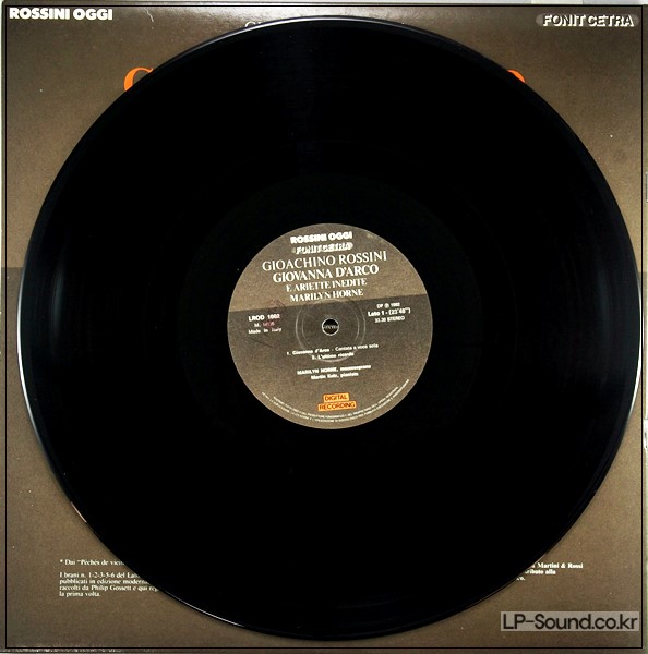 MARILYN HORNE / ROSSINI GIOVANNA D'ARCO / FONIT CETRA