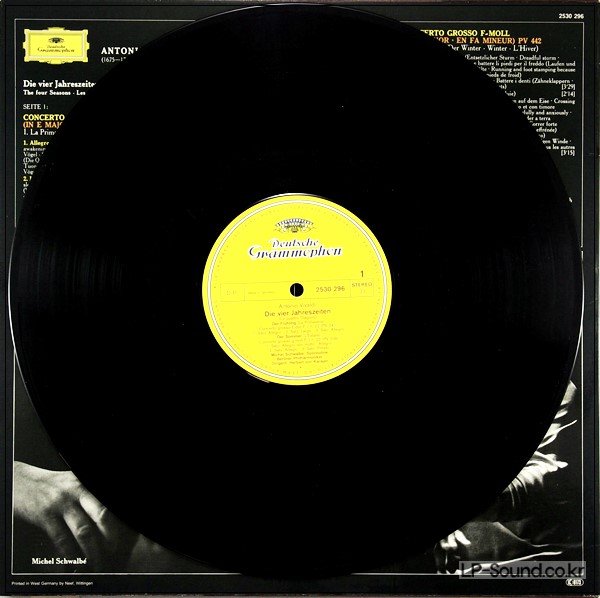 VIVALDI THE FOUR SEASONS HERBERT VON KARAJAN   DG 2530 296