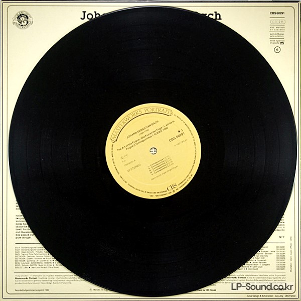 JOHANN SEBASTIAN BACH - GLENN GOULD - CBS 60291