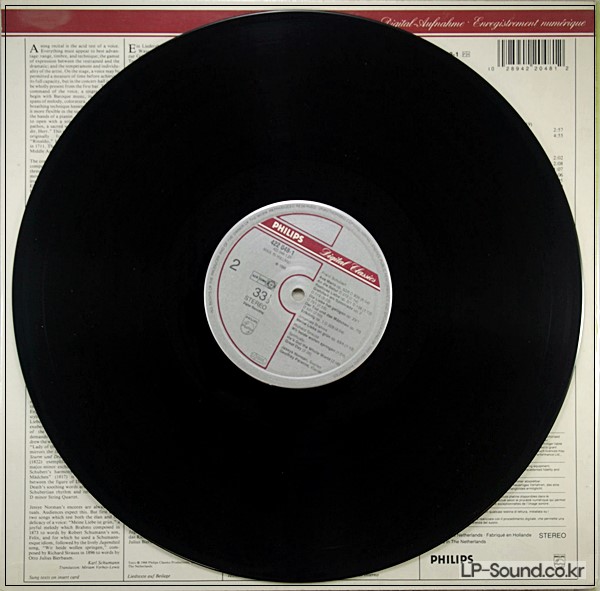 HANDEL  SCHUBERT; SCHUMANN (LIEDER)NORMAN; PARSONS.PHILIPS 422 048