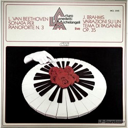 MICHELANGELI - BEETHOVEN  BRAHMS   LIVE   MCL 2005