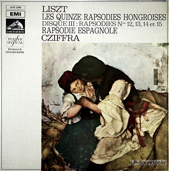 CZIFFRA LISZT HUNGARIAN RHAPSODIES 3 X LP EMI