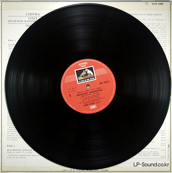 CZIFFRA LISZT HUNGARIAN RHAPSODIES 3 X LP EMI