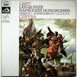 CZIFFRA LISZT HUNGARIAN RHAPSODIES 3 X LP EMI