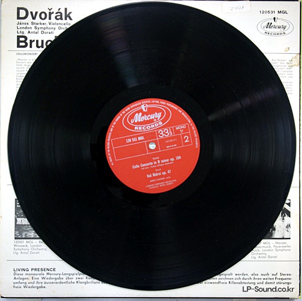 DVORAK CELLO CONC/BRUCH KOL NIDRE JANOS STARKER SR 90303