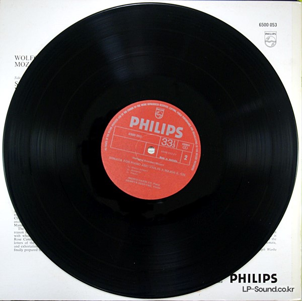 MOZART VIOLIN SONATAS HAEBLER SZERYNG PHILIPS 6500 045