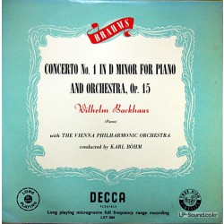 BRAHMS  CONCERTO NO.1 - BACKHAUS / KARL BOHM LXT.2866