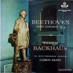 BEETHOVEN PIANO CONCERTO NO.4 - WILLIAM BACKHAUS 1957 UK LP DECCA LXT 5354