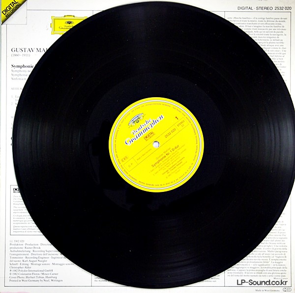 MAHLER SYMPHONY NO 1 ABBADO CHICAGO SYMPHONY DG 2532 020