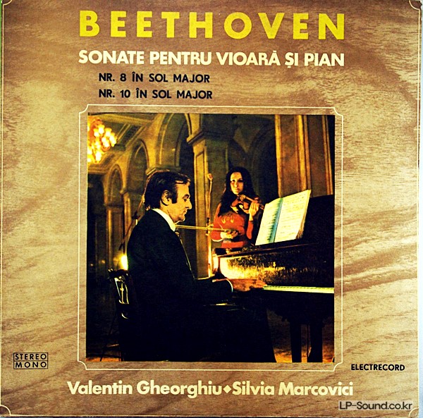 BEETHOVEN VIOLIN SONATA NO.8/10  SILVIA MARCOVICI / GHEORGHIU ELECTRECORD