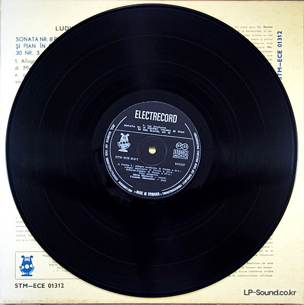BEETHOVEN VIOLIN SONATA NO.8/10  SILVIA MARCOVICI / GHEORGHIU ELECTRECORD