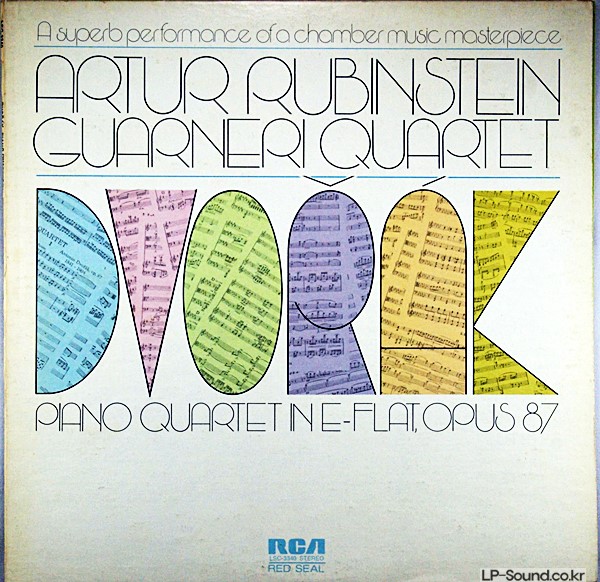 DVORAK - PIANO QUARTET  GUARNERI QUARTET  RCA LSC 3340
