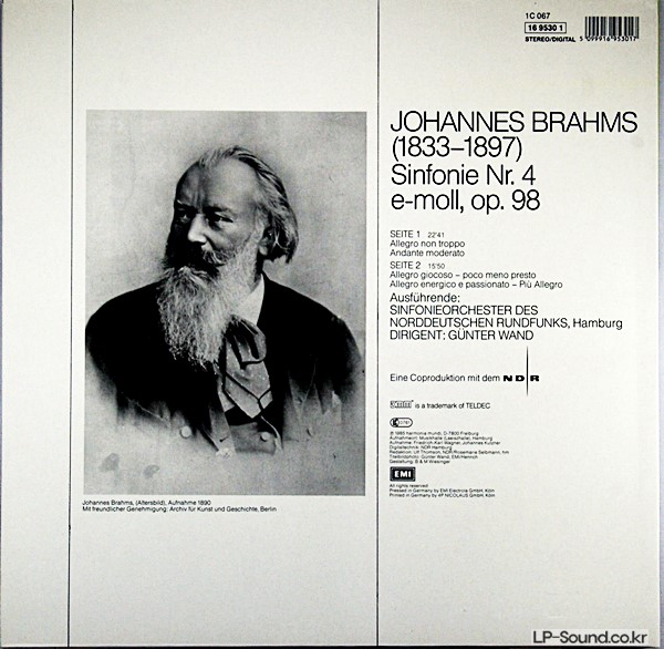 JOHANNES BRAHMS: THE FOUR SYMPHONIES  NO.4 DIGITAL