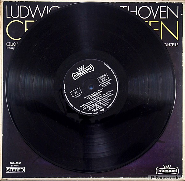 BEETHOVEN REINE FLACHOT CELLO SONATAS 3 LP STEREO INTERCORD