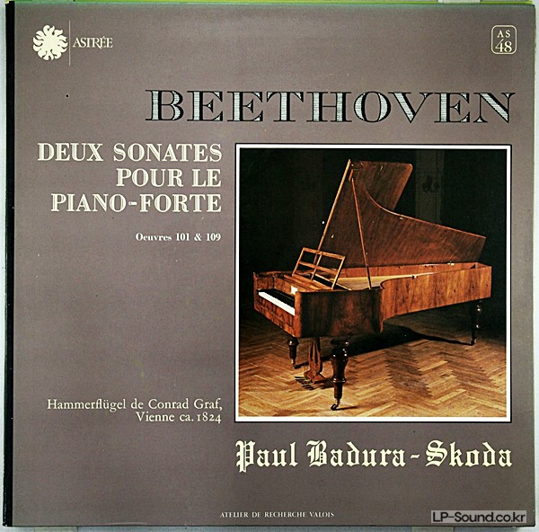 BEETHOVEN: BADURA-SKODA, PIANO HAMMERKLAVIER. AS 48